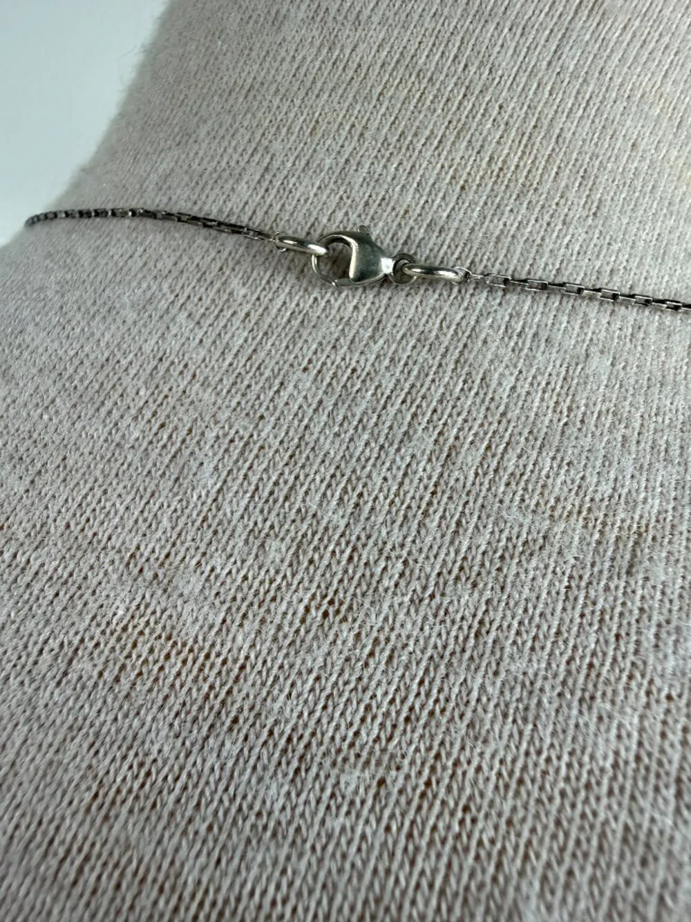 Sterling Silver Open Work Heart Pendant Chain Necklace 20.5